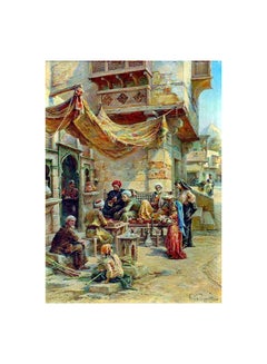 Attractive Canvas Fabric Print Tableau Multicolour 40x80cm