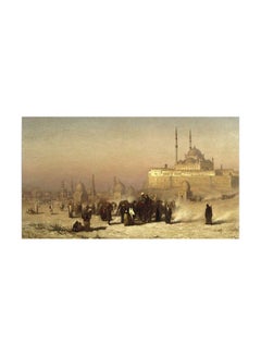 Attractive Canvas Fabric Print Tableau Multicolour 100x70cm
