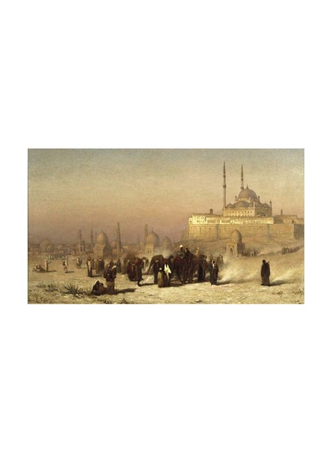 Attractive Canvas Fabric Print Tableau Multicolour 100x70cm