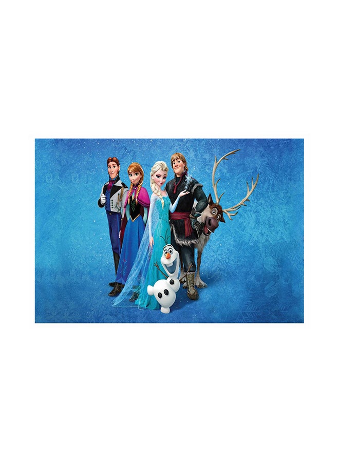 ورق حائط من مادة PVC بطبعة ثلاثية الأبعاد من فيلم Frozen متعدد الألوان 3.5x2.6متر