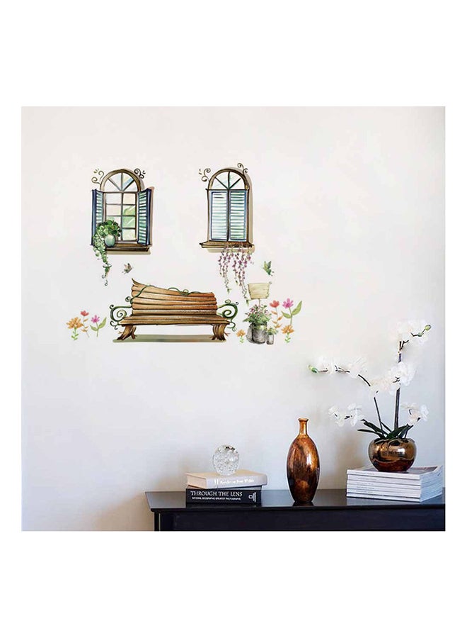 Bedroom Living Room Fake Window Wall Sticker Multicolour  - Image 1