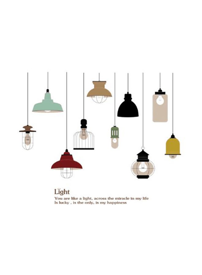 Hanging Style Chandelier Wall Sticker Multicolour  - Image 1