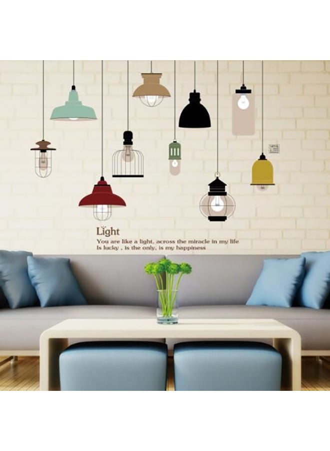Hanging Style Chandelier Wall Sticker Multicolour  - Image 2