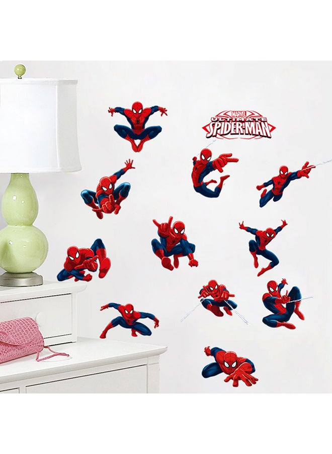 Spider Man Printed Self-Adhesive Wall Sticker Multicolour - Image 1