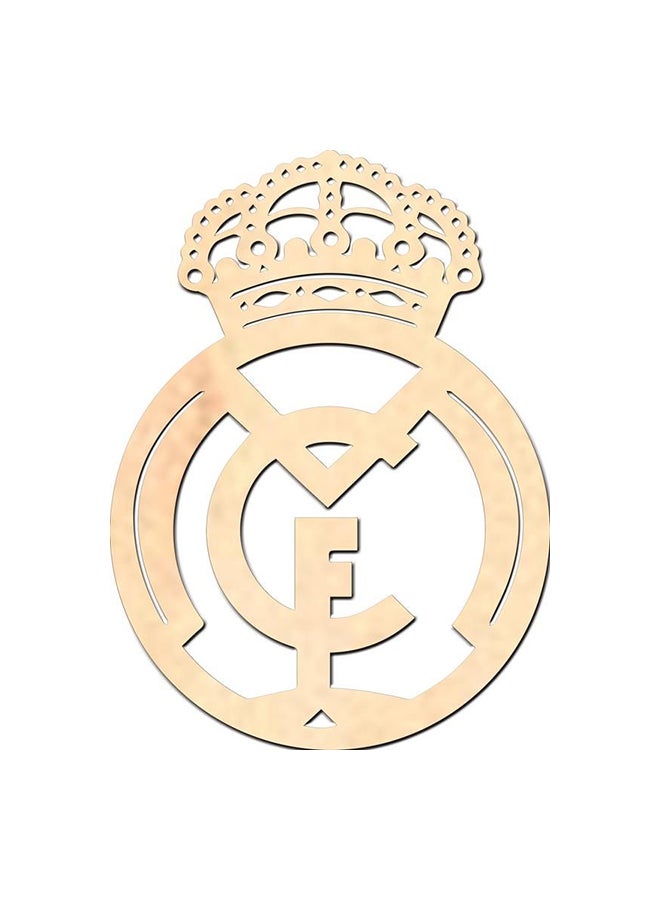 Generic Wooden Wall Hangings Real Madrid Beige 90 x 65cm 