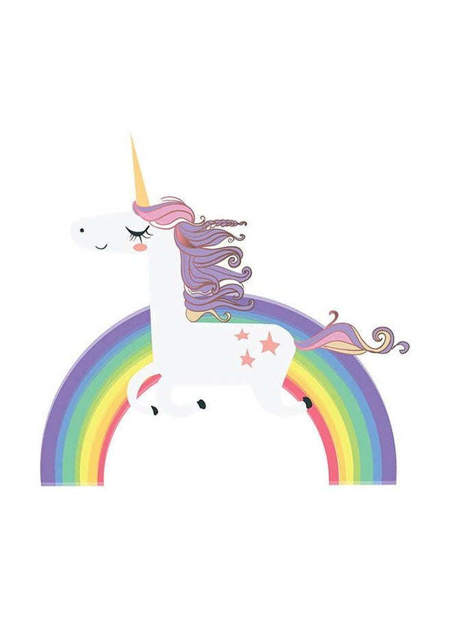 Unicorn Printed Self-Adhesive Wall Sticker Multicolour