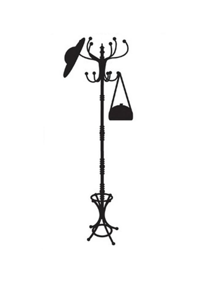 Coat Hanger Wall Decal Hatstand Wall Sticker Multicolour 50 x 70cm  - Image 2