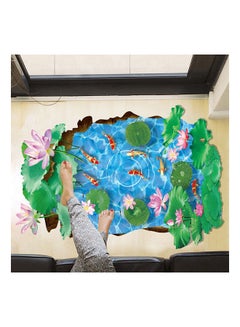 Generic 3D Lotus Pond Wall Sticker Multicolour 90x60cm  - Image 1