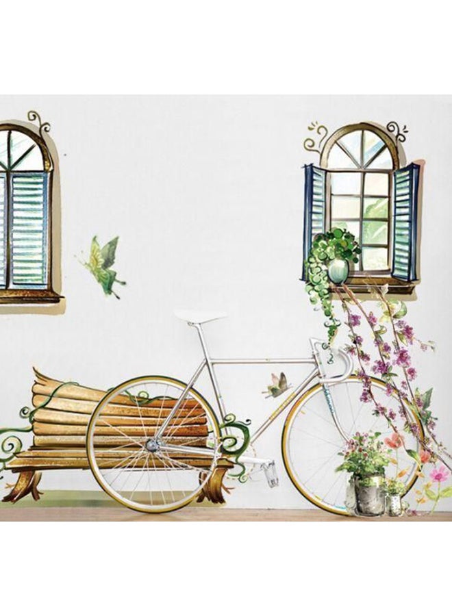 3D Fake Window Wall And Removable Decorative Poster Multicolour 200 x 200cm - Image 2