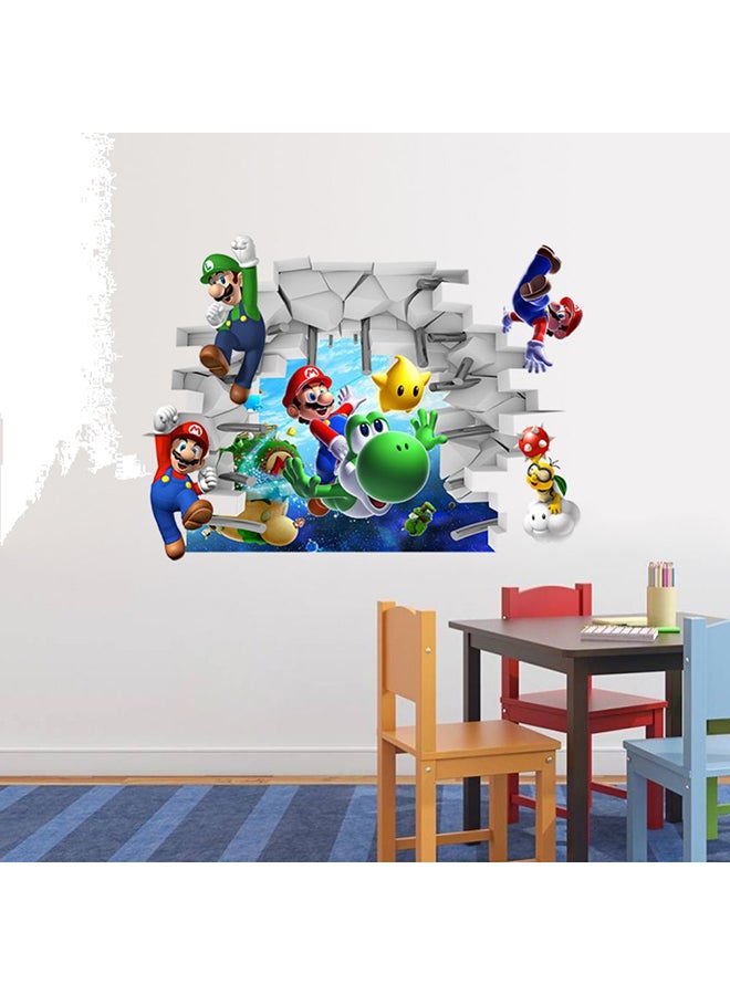 ملصقات جدارية للزينة بتصميم ثلاثي الأبعاد مستوحى من لعبة سوبر ماريو متعدد الألوان 65x48سم - Image 2