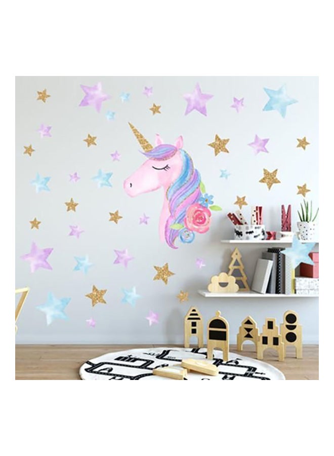 Unicorn Wall Decal Sticker Multicolour  - Image 1