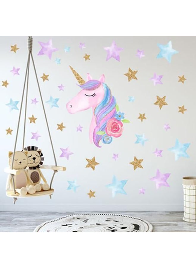 Unicorn Wall Decal Sticker Multicolour  - Image 2