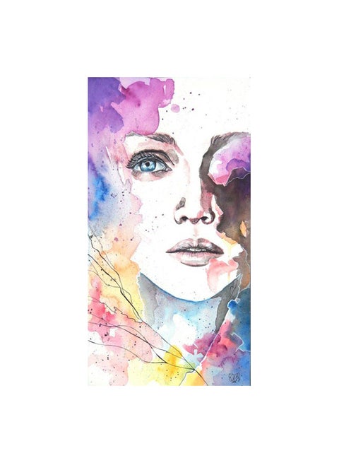 Artfriend Tableau Canvas Fabric Print Wall Art Multicolour 40x80cm