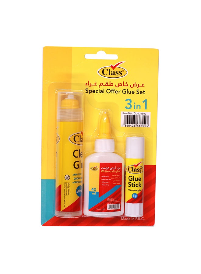 class Glue Bundle 3 In 1 Multicolour 