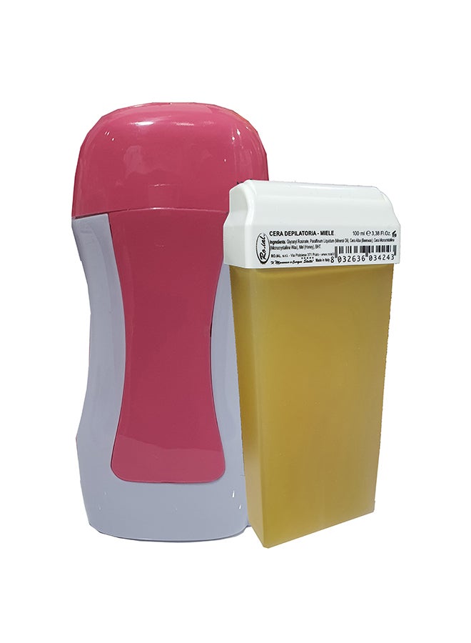 جهاز تسخين الشمع مع شمع لإزالة الشعر قابل للذوبان متعدد الألوان 197x75x45مم