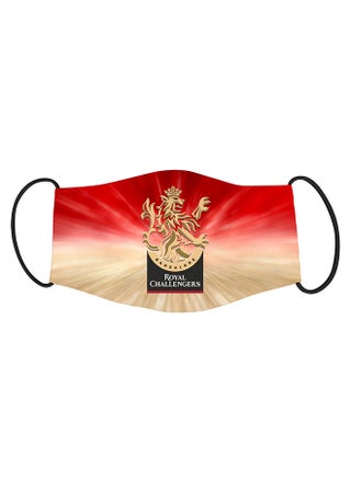 Vista RCB IPL Teams Face Mask Multicolour 20 x 13cm - v1598998990/N40073686A_1