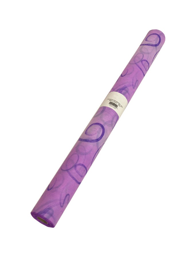Flower Design Gift Wrap Paper Purple