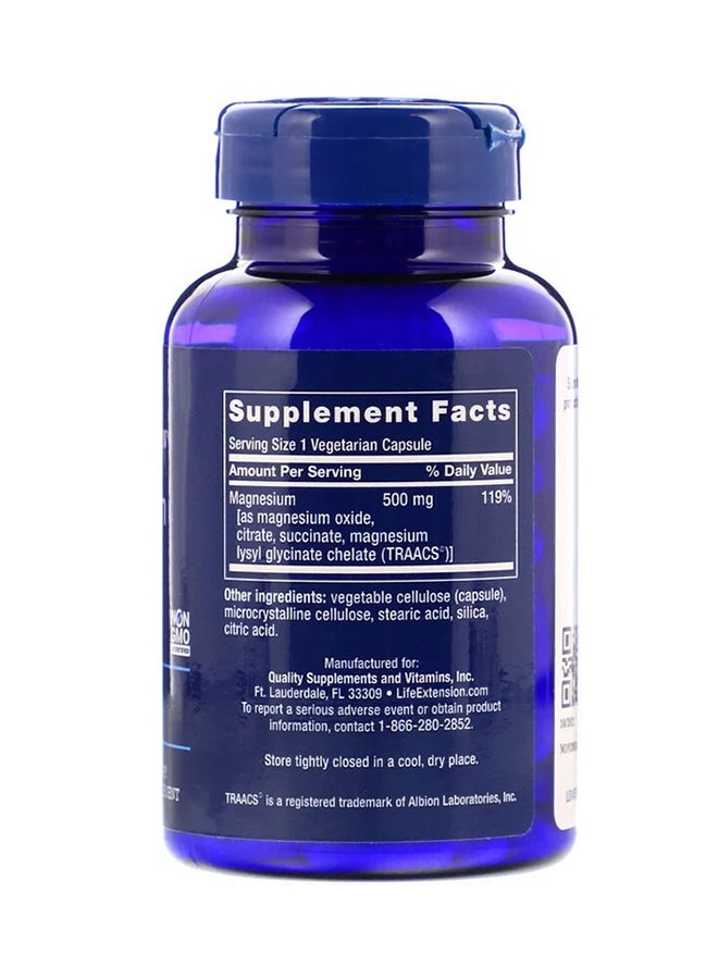 Life Extension - Magnesium Caps 500 Mg-100 Vegetarian Capsules - Image 1