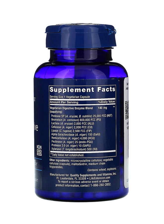 Life Extension Enhanced Super Digestive Enzymes - 60 Capsules  - Image 2