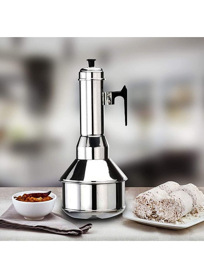ARTC - Aluminium Puttu Maker Pot Silver 35x11cm - Image 1