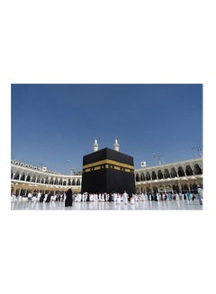 لوحة فنية من قماش الكانفاس بطبعة الكعبة المشرفة متعدد الألوان 30x45Ø³Ù†ØªÙŠÙ…ØªØ±