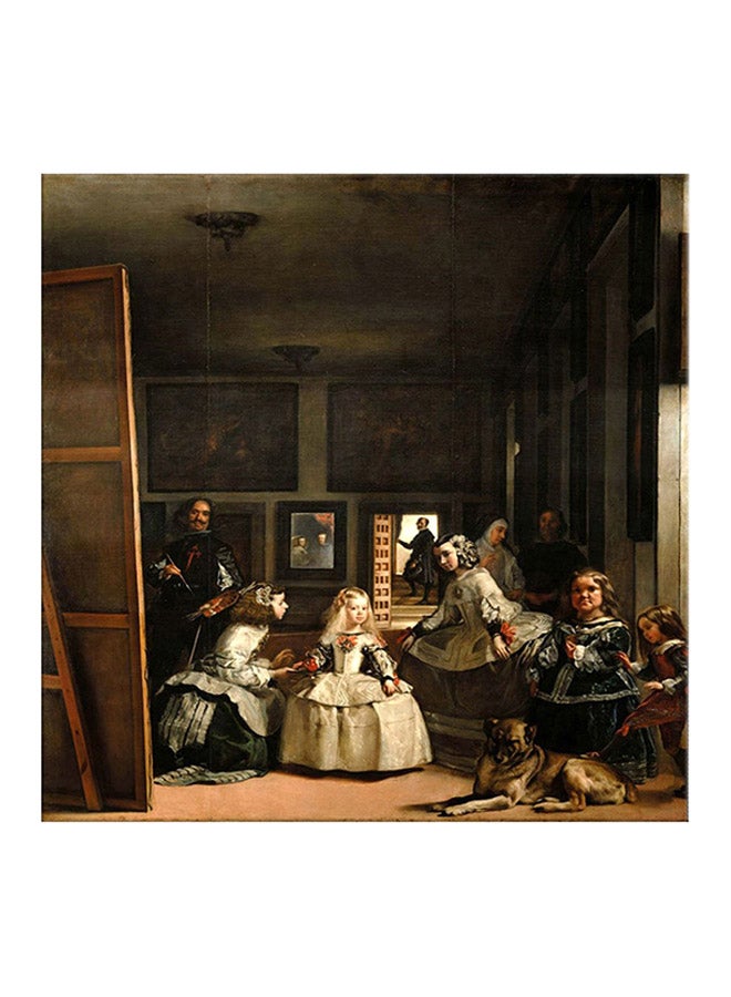 بونامايسون لوحة فنية من قماش الكانفاس بتصميم نسخة عن لوحة Maids Of Honor متعدد الألوان 40x40سم  - Image 1