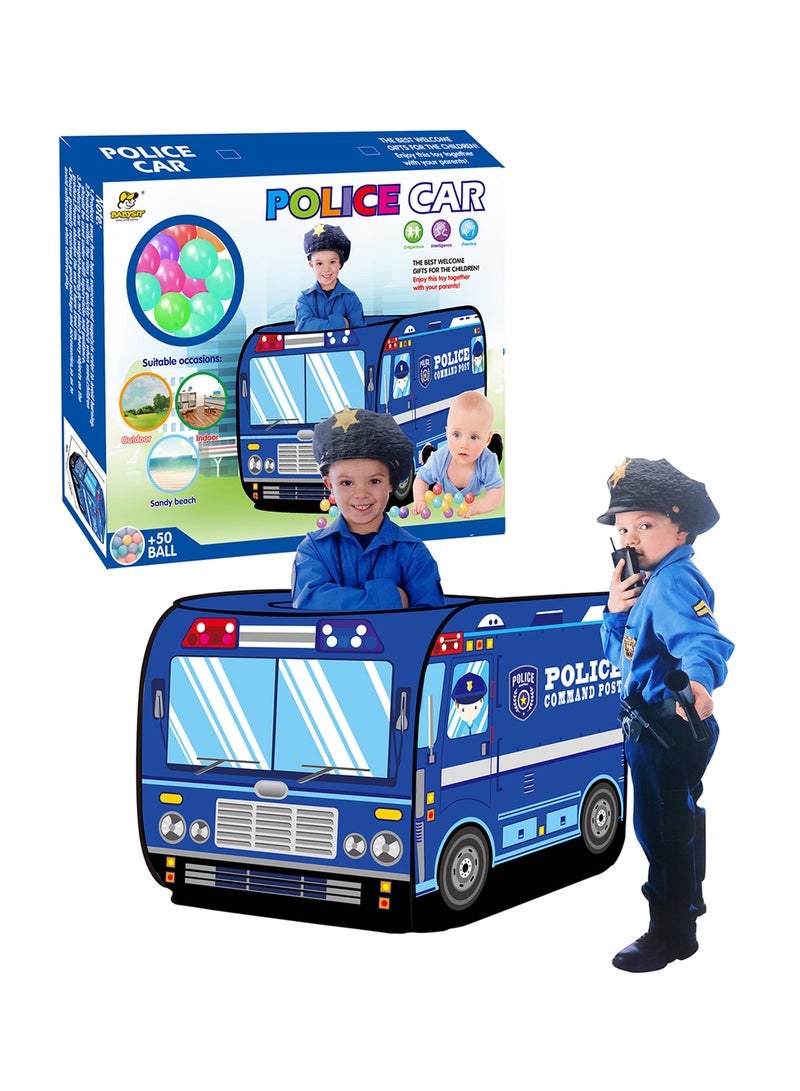 Police Car Shaped Tent With 50 Balls