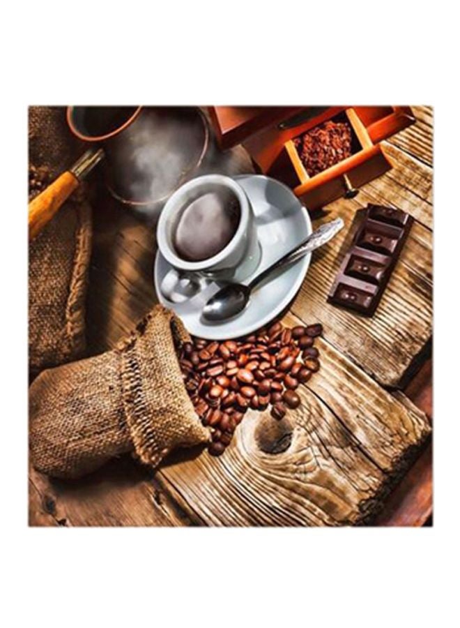 أتيك ديكورات حائط بأشكال القهوة متعدد الألوان 30x30x0.5سم  - Image 1