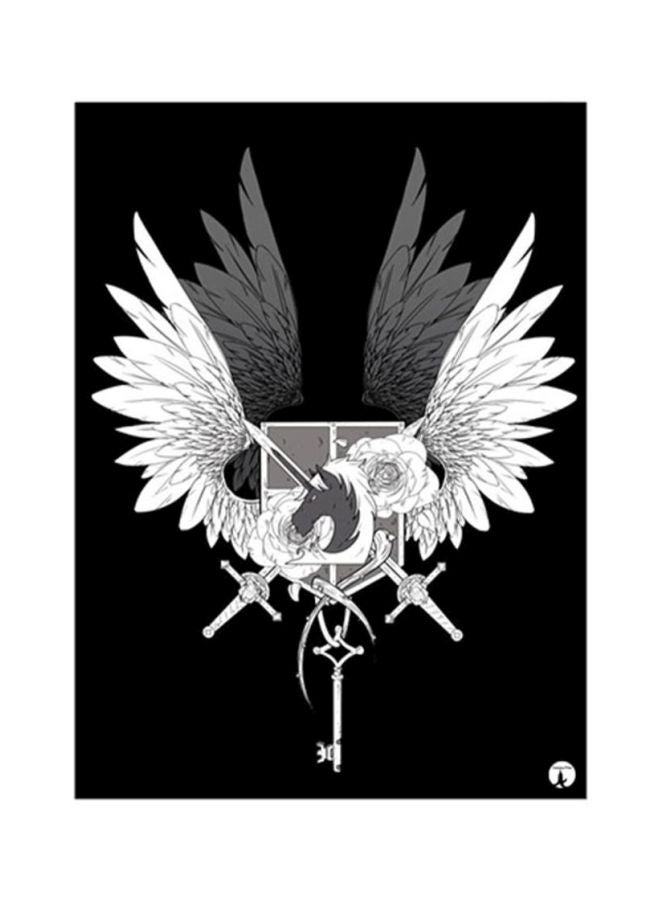 BP Anime Attack On Titan Metal Plate Poster Multicolour 15x20cm