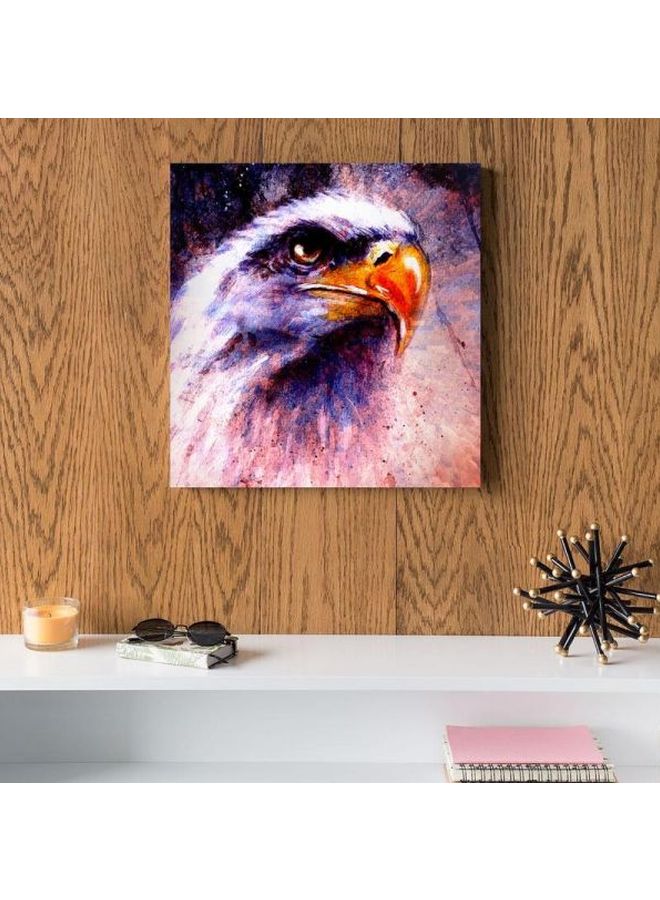 Atiq - Abstract Eagle MDF Wall Art Painting Multicolour 30x0.5x30cm - Image 1