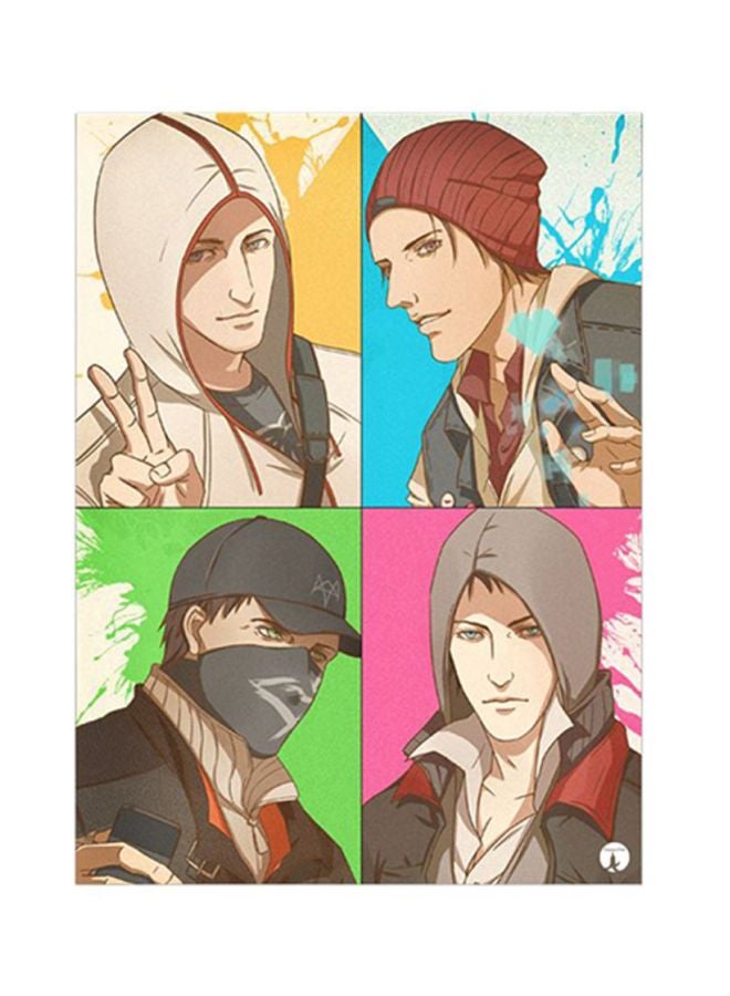 BP Multiple Video Games Metal Plate Poster Multicolour 15x20cm