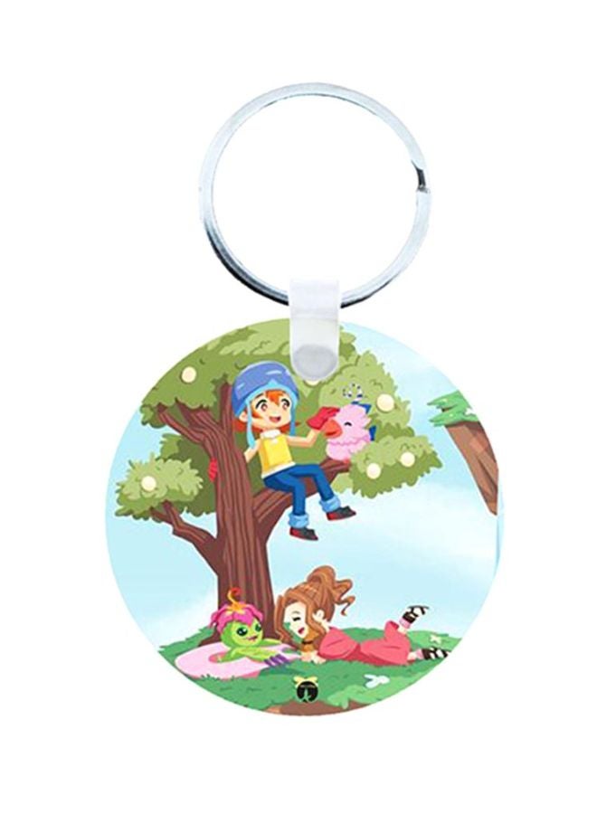 BP Digimon Anime Printed Wooden Keychain