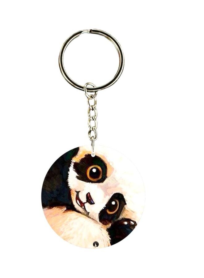 BP Panda Printed Plastic Keychain 