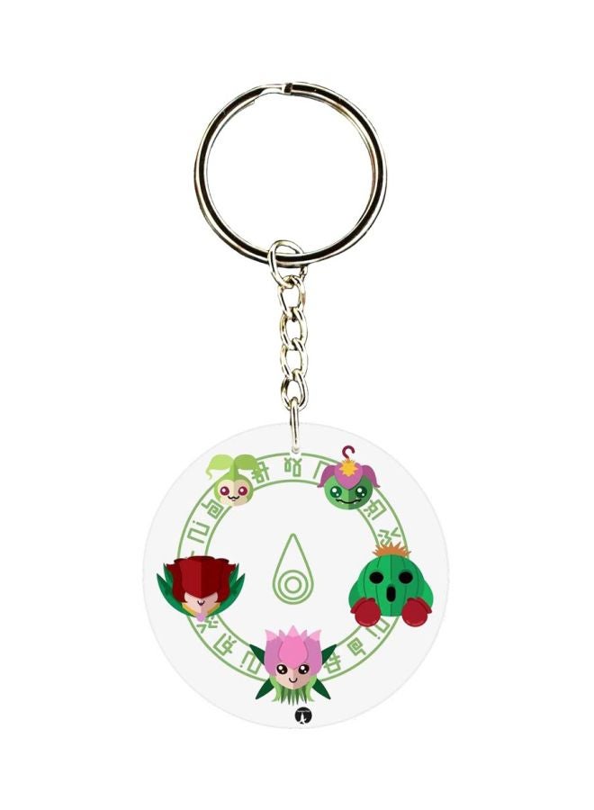 BP Anime Digimon Printed Plastic Keychain