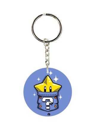 Super Mario Game Printed Plastic Keychain - v1599037755/N30440304A_1