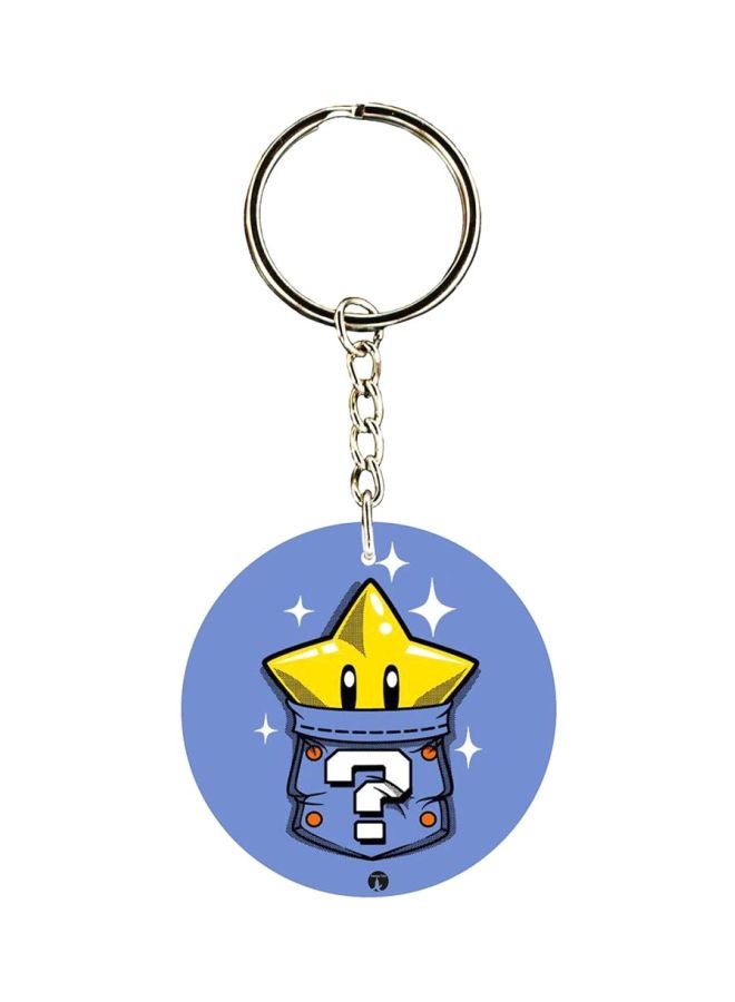 BP Super Mario Game Printed Plastic Keychain 