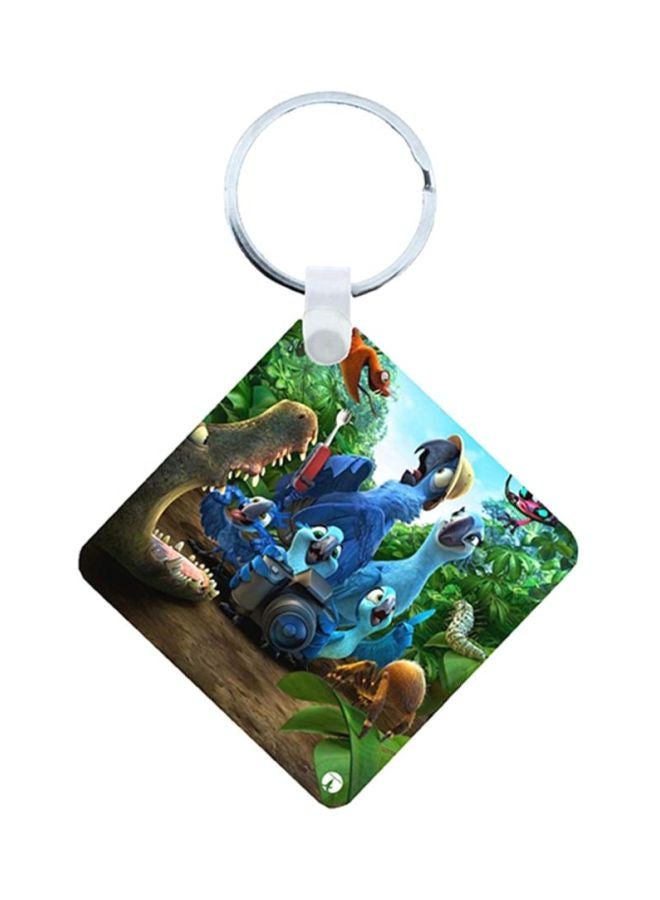 BP Rio Printed Wooden Keychain