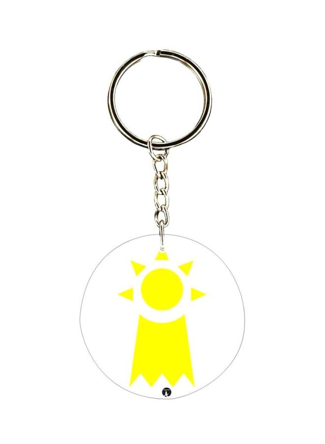 بي بي سلسلة مفاتيح مزينة بطبعة سلسلة الرسوم المتحركة "Digimon" على الجانبين