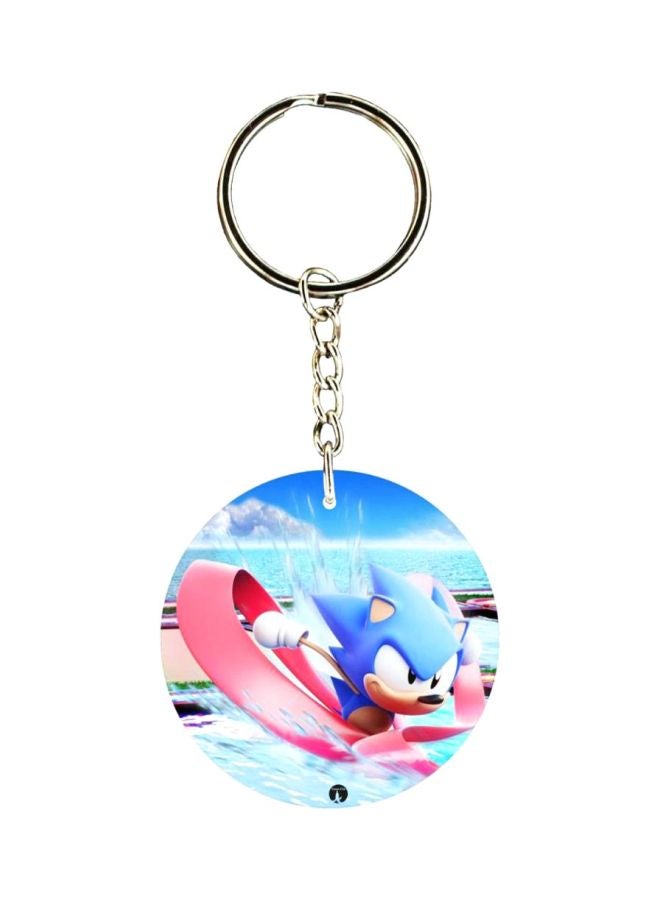 BP Sonic Printed Keychain