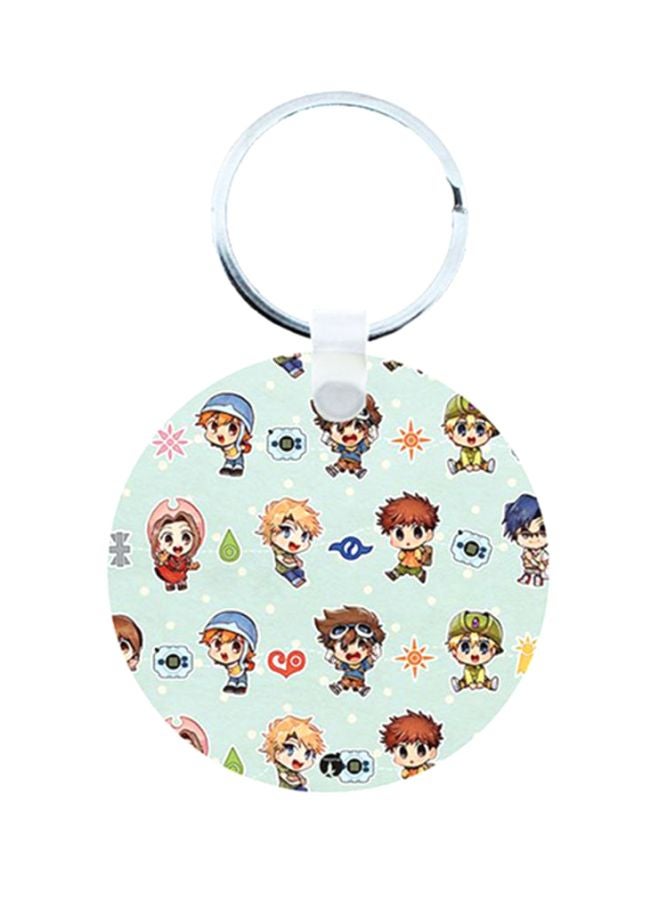 BP Digimon Anime Wooden Keychain