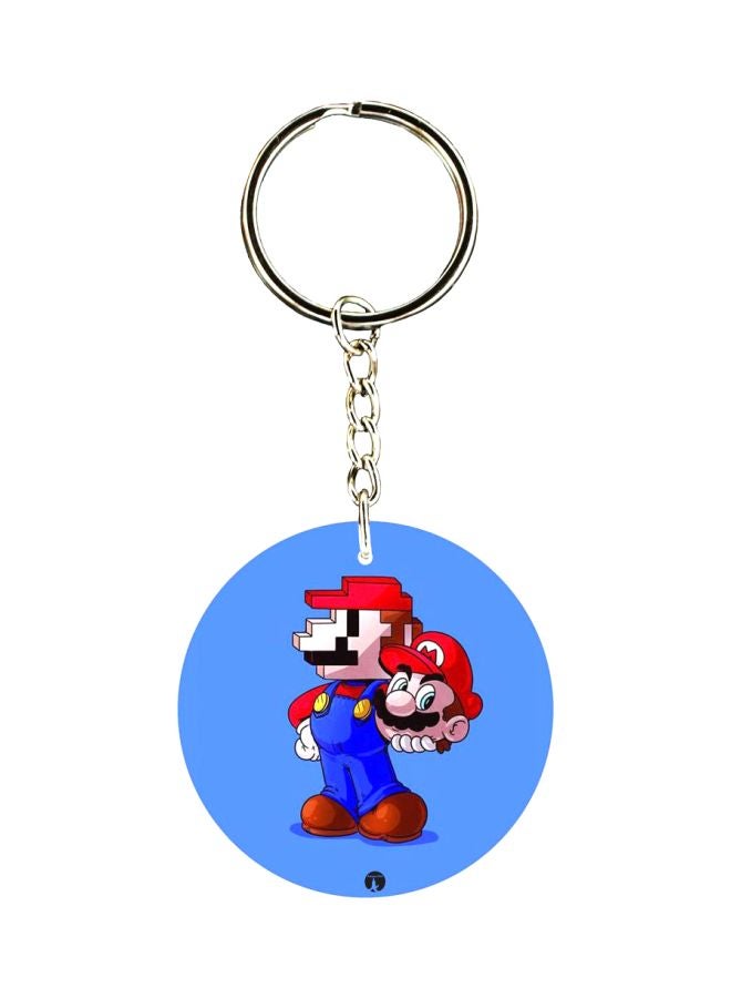 BP Super Mario Printed Keychain
