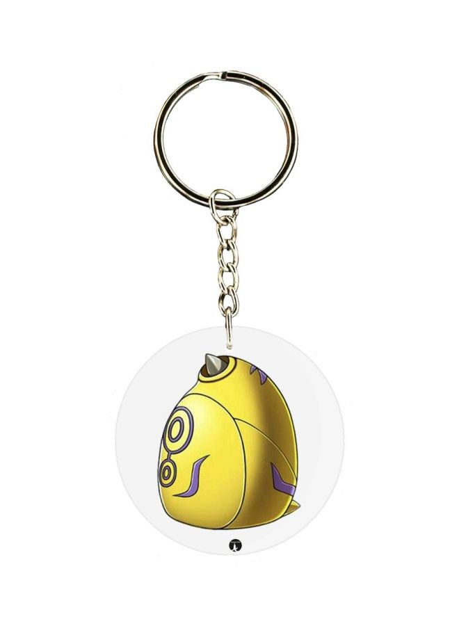 BP Anime Digimon Double Side Printed Keychain