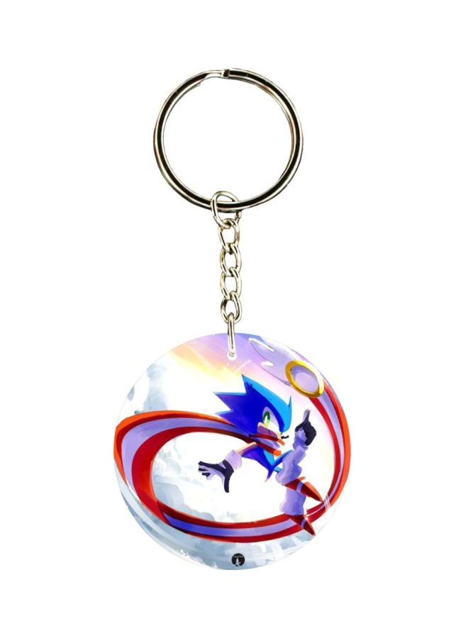 بي بي سلسلة مفاتيح مطبوعة بشخصية سونيك