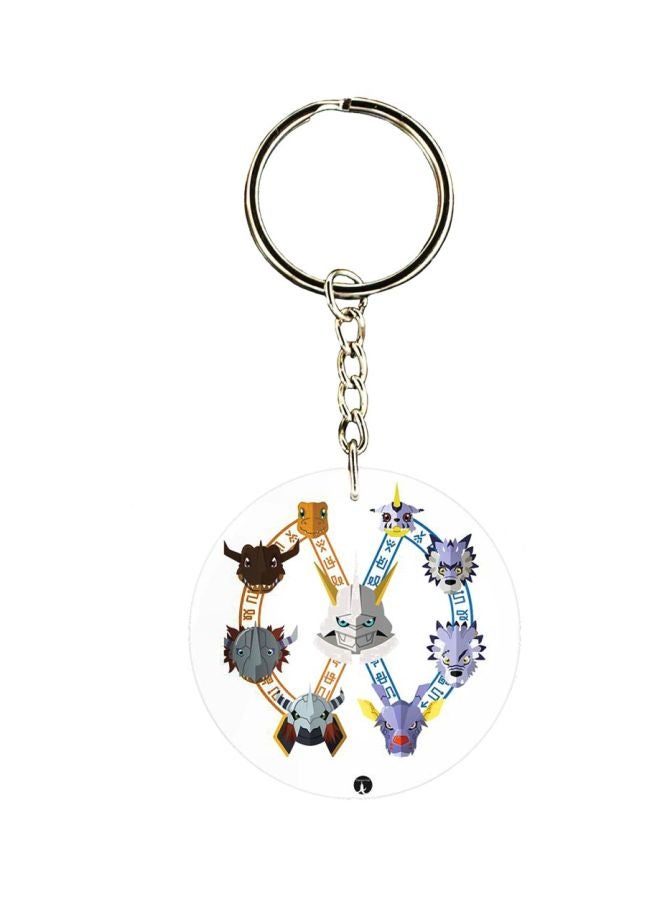 BP Digimon Double Side Printed Keychain