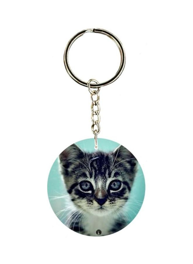 بي بي سلسلة مفاتيح مزينة بطبعة قط