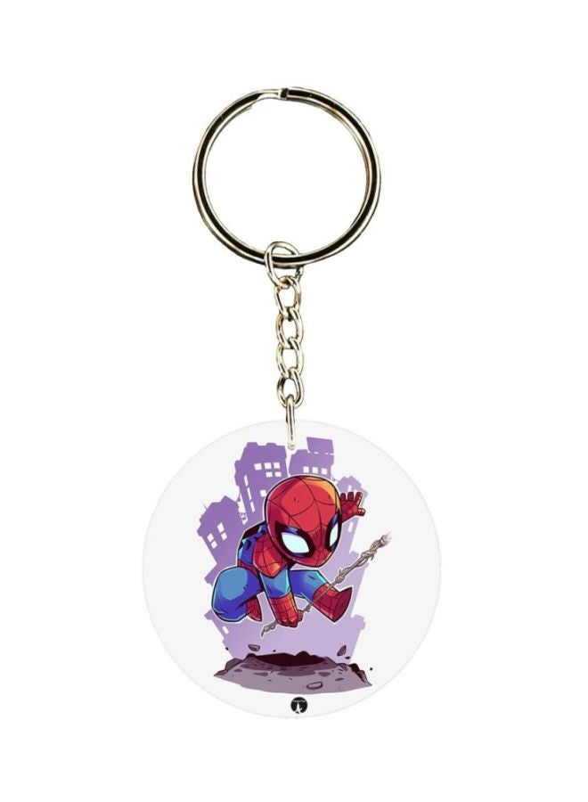 BP Spiderman Printed Keychain 
