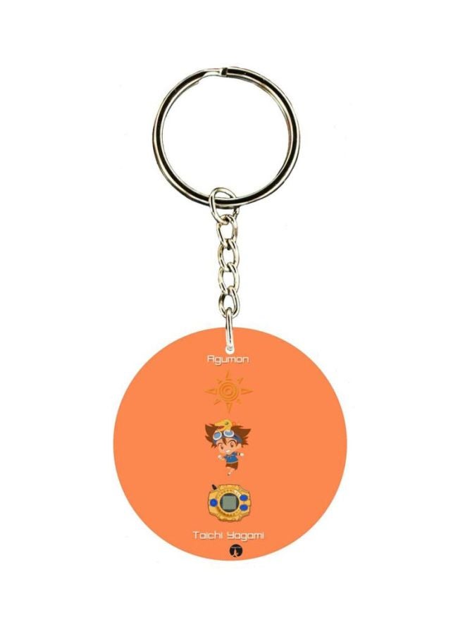 Anime Digimon Printed Keychain