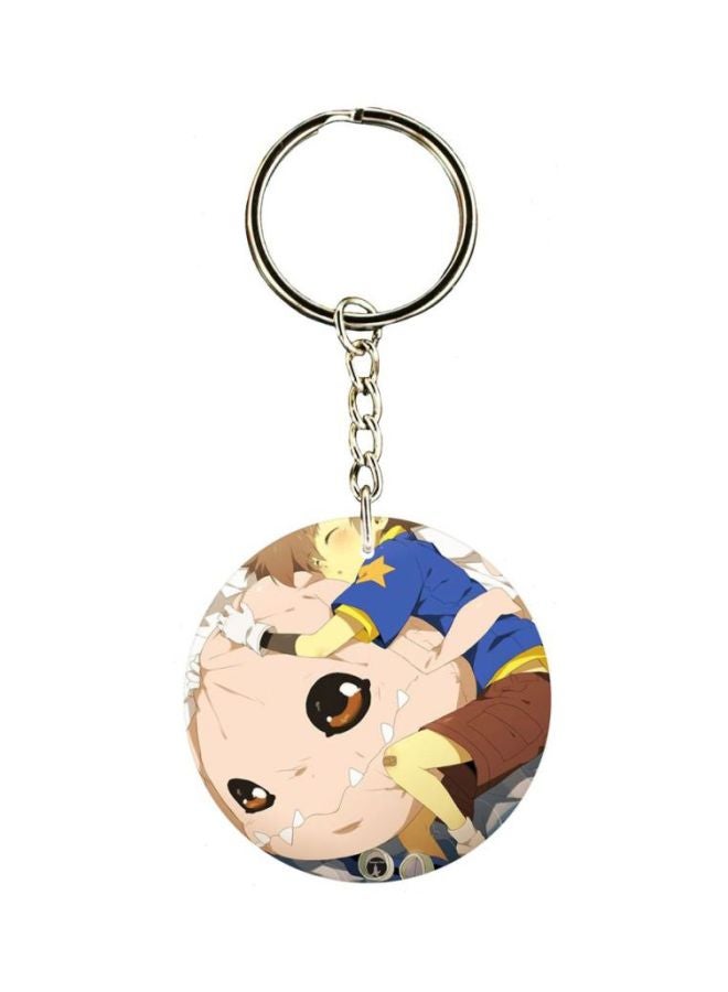 BP Double Sided Anime Digimon Printed Keychain