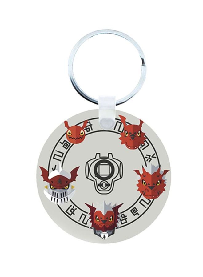 BP Digimon Printed Wooden Keychain