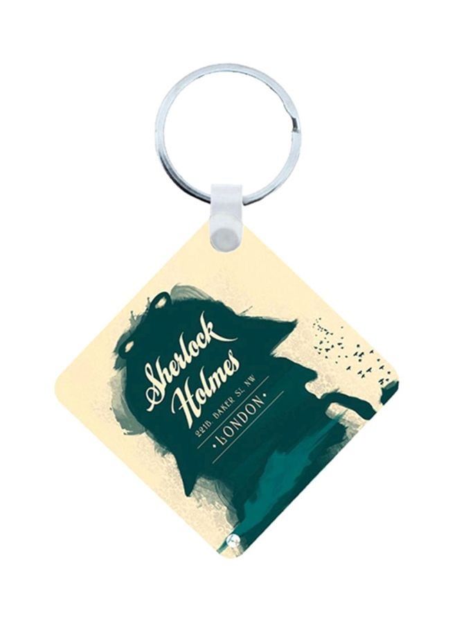 BP Sherlock Holmes Wooden Keychain 